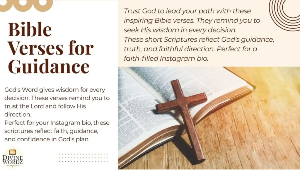 Bible Verses for Guidance