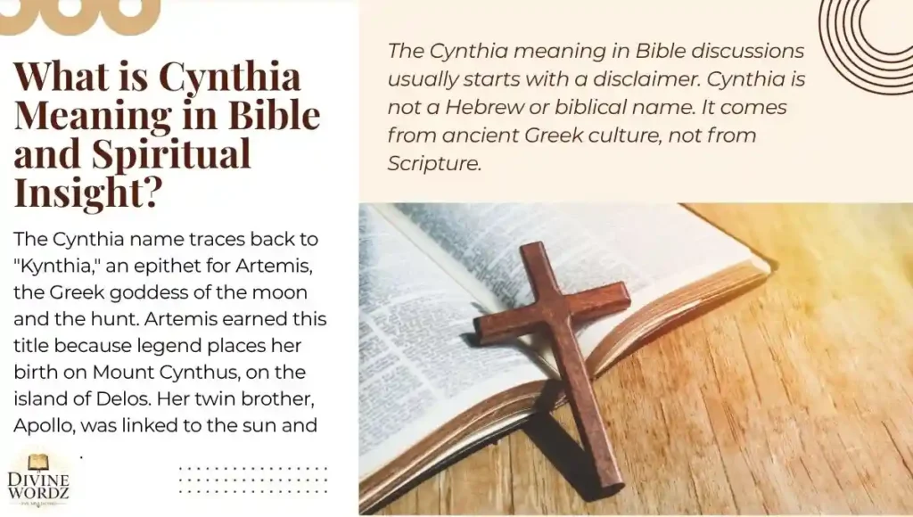 What is Cynthia Meaning in Bible and Spiritual Insight?