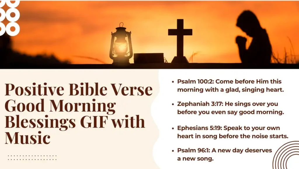 Positive Bible Verse Good Morning Blessings GIF with Music