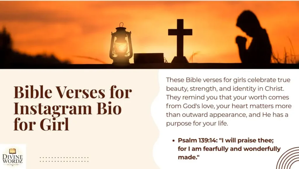 Bible Verses for Instagram Bio for Girl