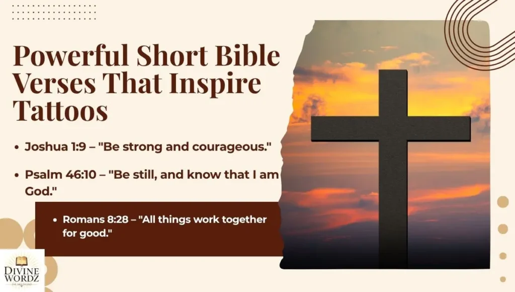 Powerful Short Bible Verses That Inspire Tattoos