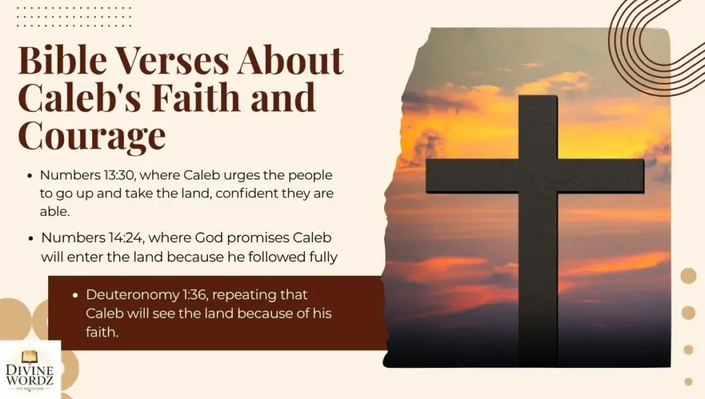 Bible Verses About Caleb's Faith and Courage