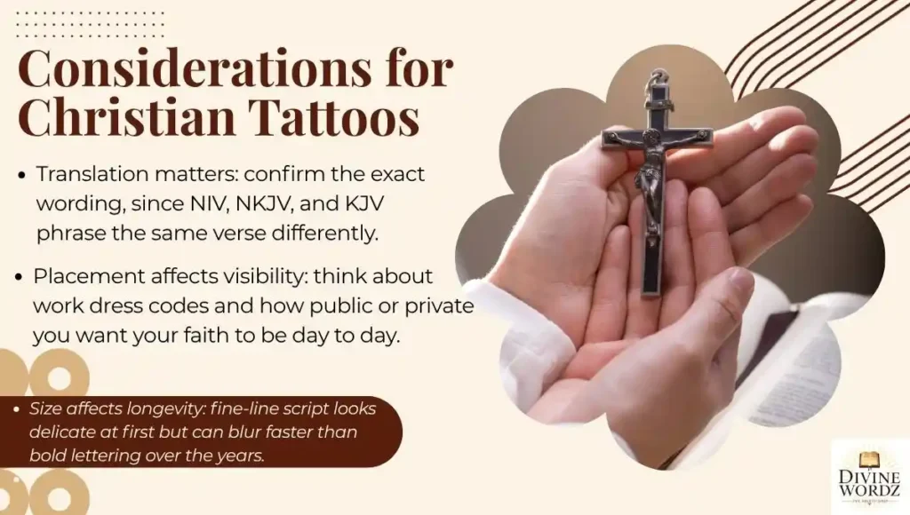 Considerations for Christian Tattoos