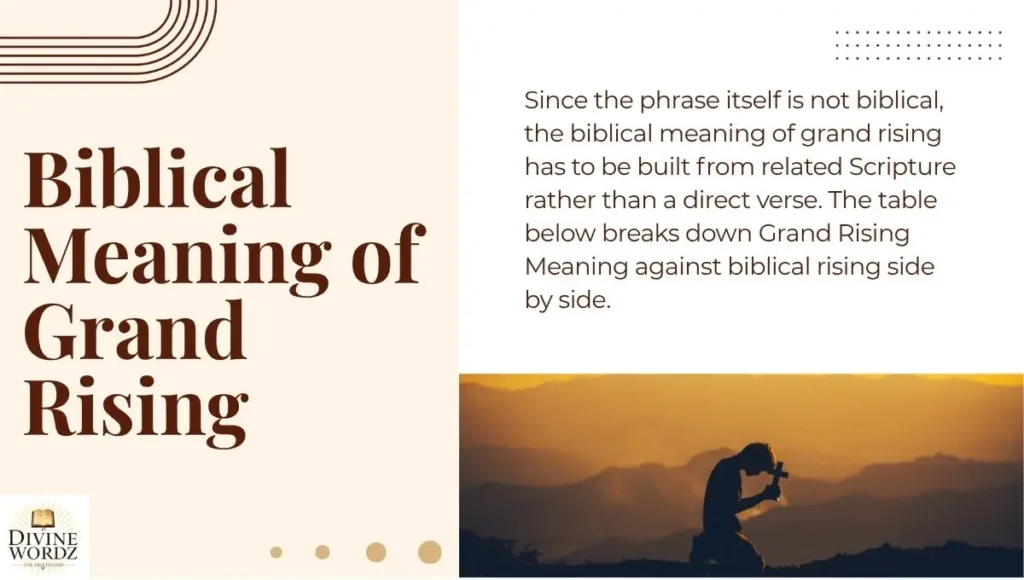 Biblical Meaning of Grand Rising
