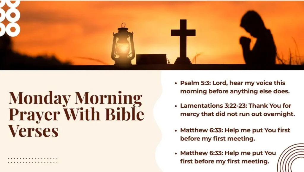 Monday Morning Prayer With Bible Verses