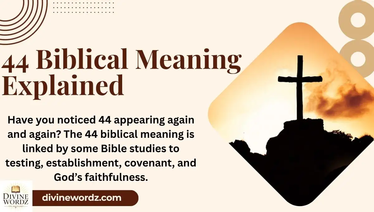 44 Biblical Meaning Explained (Spiritual Significance & Warning)