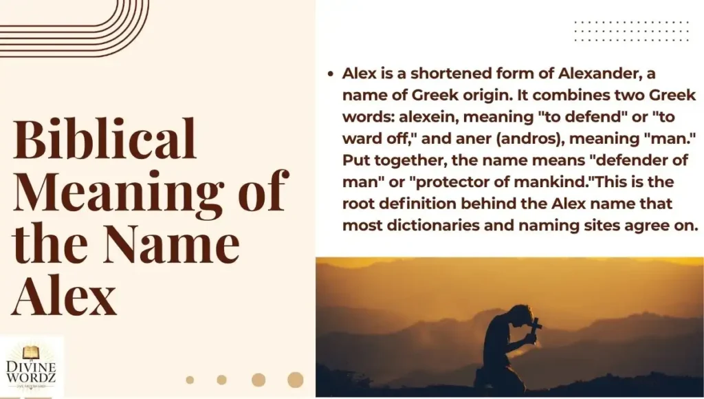 Biblical Meaning of the Name Alex