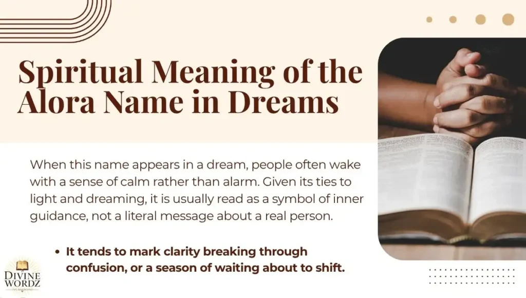 Spiritual Meaning of the Alora Name in Dreams