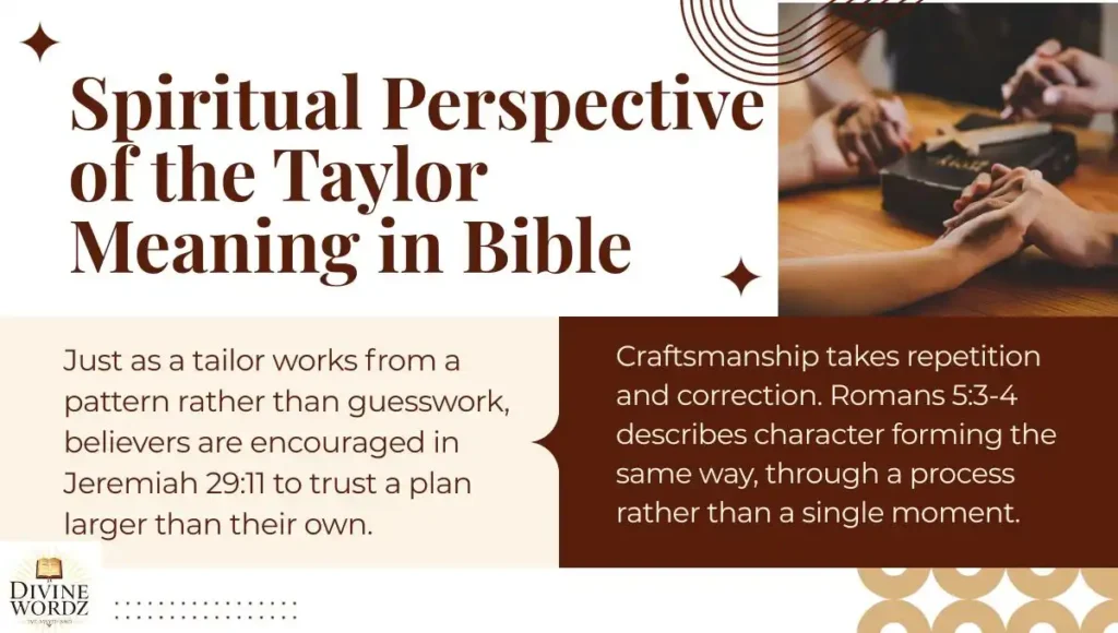 Spiritual Perspective of the Taylor Meaning in Bible
