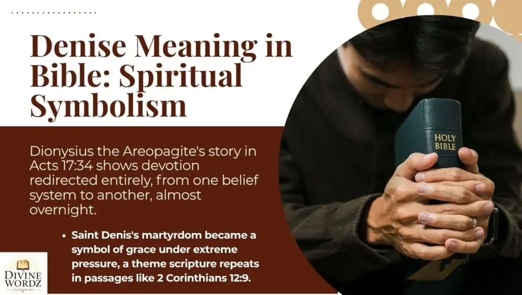 Denise Meaning in Bible: Spiritual Symbolism