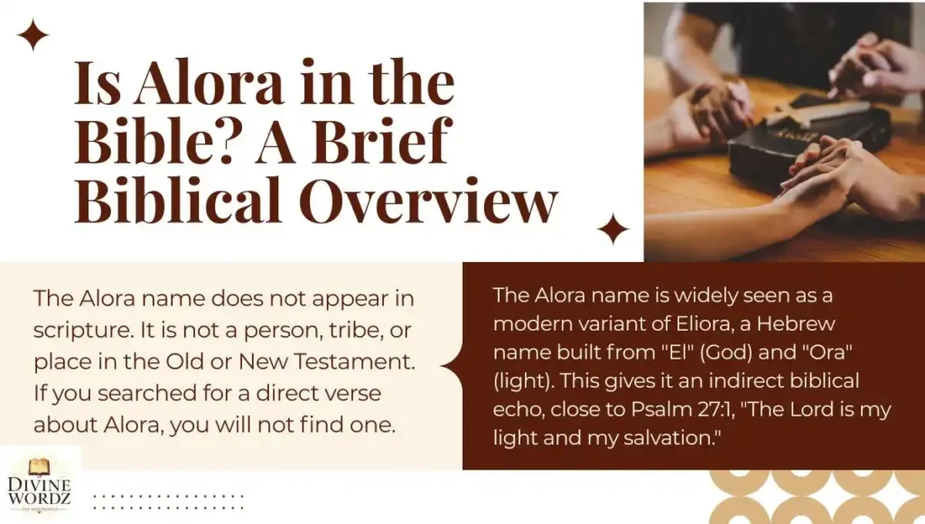 Is Alora in the Bible? A Brief Biblical Overview