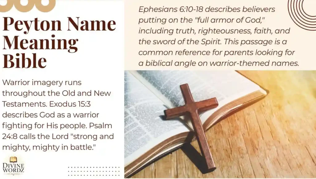 Peyton Name Meaning Bible