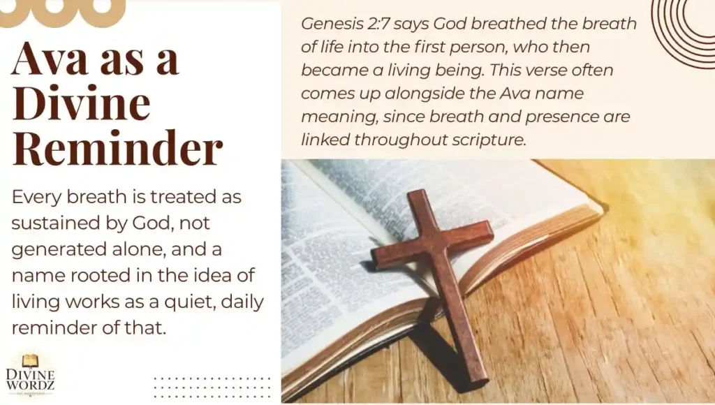 Ava as a Divine Reminder of God's Presence