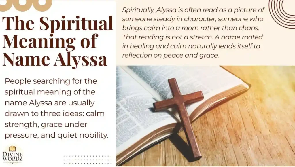 The Spiritual Meaning of Name Alyssa