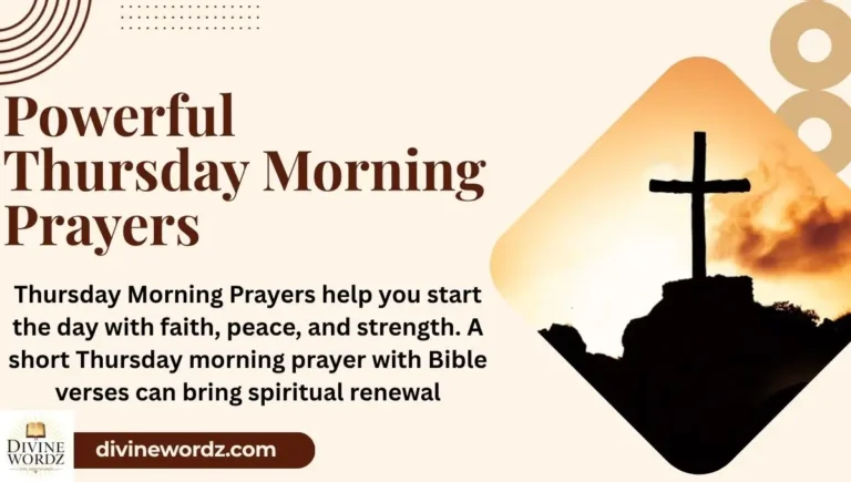 Powerful Thursday Morning Prayers with Bible Verses to Start Your Day in Faith