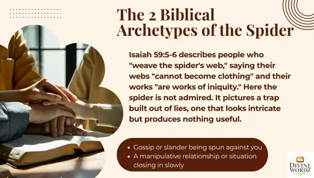 The 2 Biblical Archetypes of the Spider