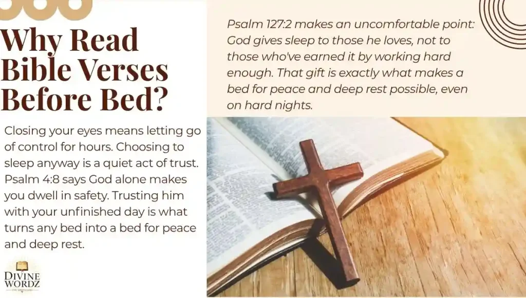 Why Read Bible Verses Before Bed?