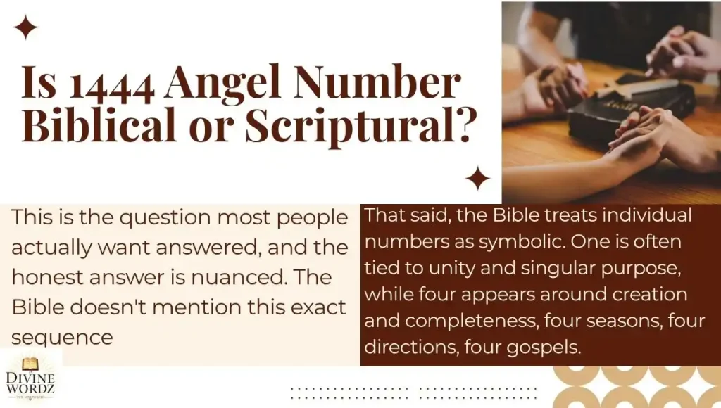 Is 1444 Angel Number Biblical or Scriptural?