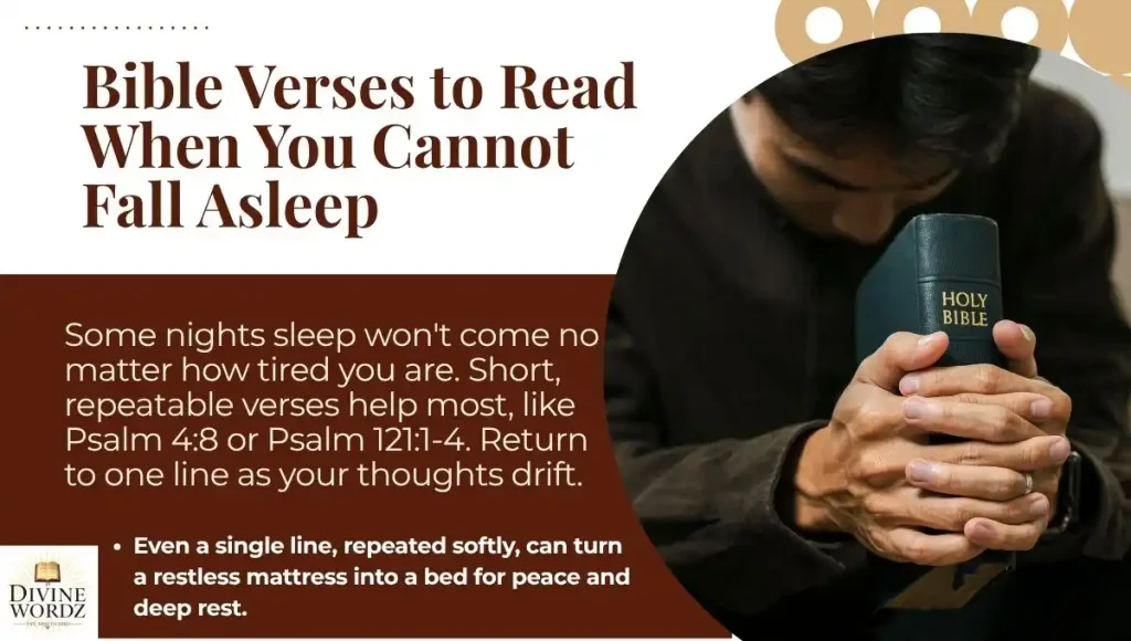 Bible Verses to Read When You Cannot Fall Asleep