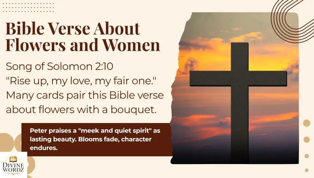 Bible Verse About Flowers and Women
